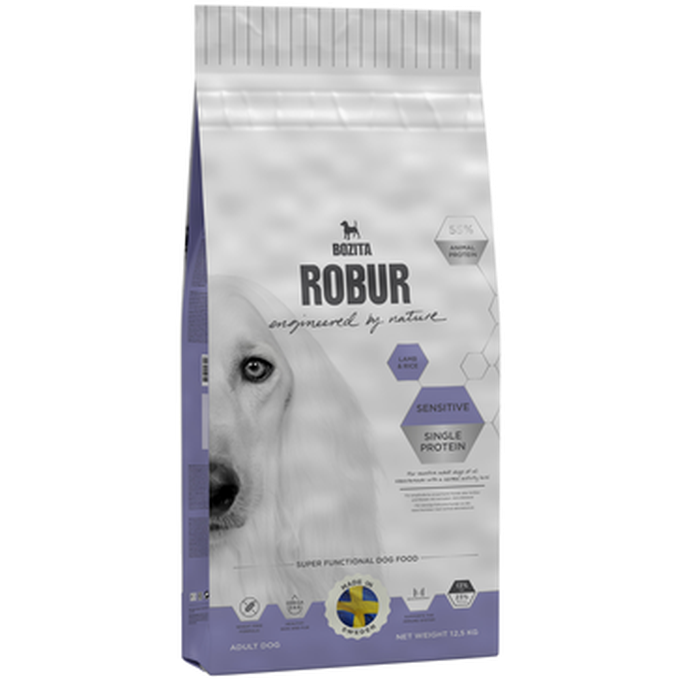 Bozita Robur - Sensitive Single Protein Lamb & Rice 3 kg - Hund - Hundmat & hundfoder - ZOO.se