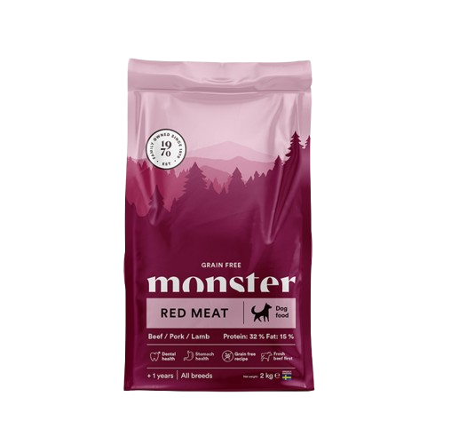 Dog Grain Free Adult Red Meat 12 kg - Hund - Hundmat & hundfoder - Torrfoder för hund - Monster Pet Food - ZOO.se
