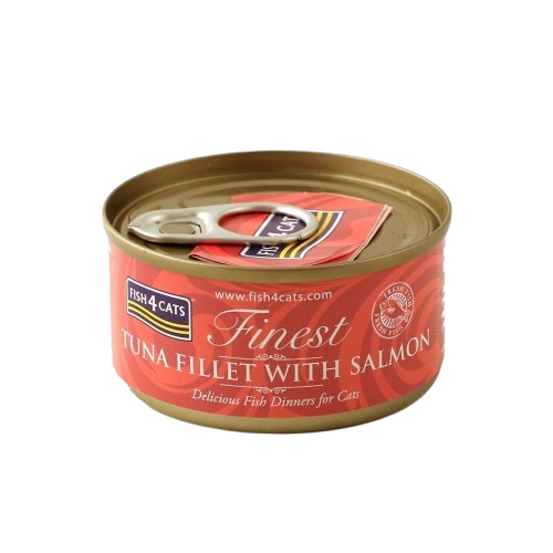 Fish4Cats - Våtfoder med tonfisk och lax 10x70 g - Katt - Kattfoder & kattmat - ZOO.se