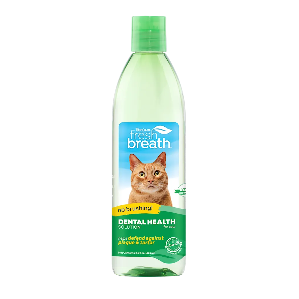 TropiClean Fresh Breath Dental Health Solution for Cats 473 ml
