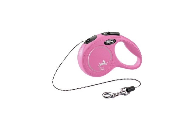 Flexi - Rullkoppel New Classic Cord, 3m, XS, max 8kg, Rosa - Hund - ZOO.se