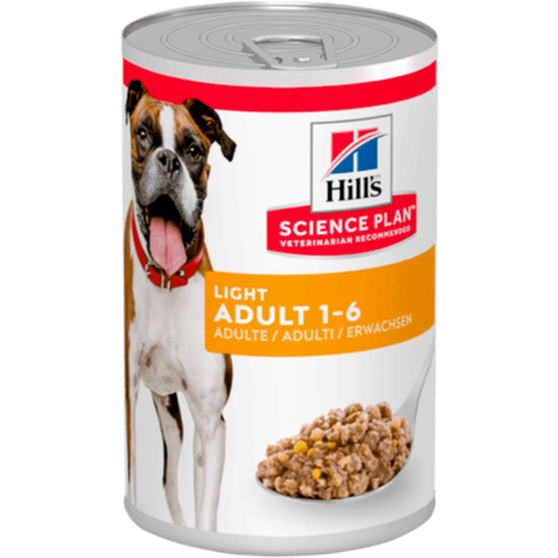 Hills Science Plan Adult Light Chicken Can - Wet Dog Food 370 g