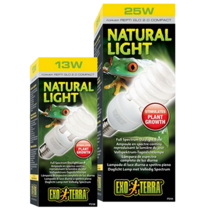 Natural Light UVA 2.0 - Full Spectrum Daylight Bulb Black 25 W