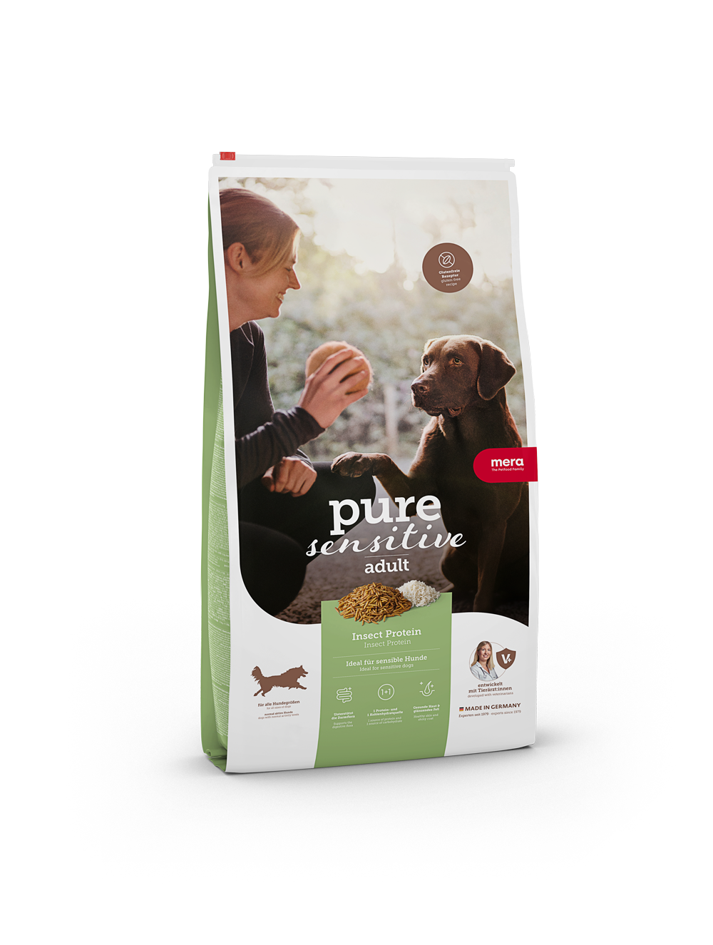 Mera Petfood - Pure Sensitive Adult Insekter & Ris 4 kg - Hund - Hundmat & hundfoder - ZOO.se