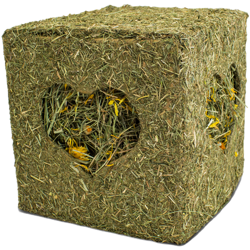 JR FARM - Høykube Blomster 20 x 20 cm 450 g - Smådyr - Fôr & høy til smådyr - Høy & urter til smådyr - ZOO.no