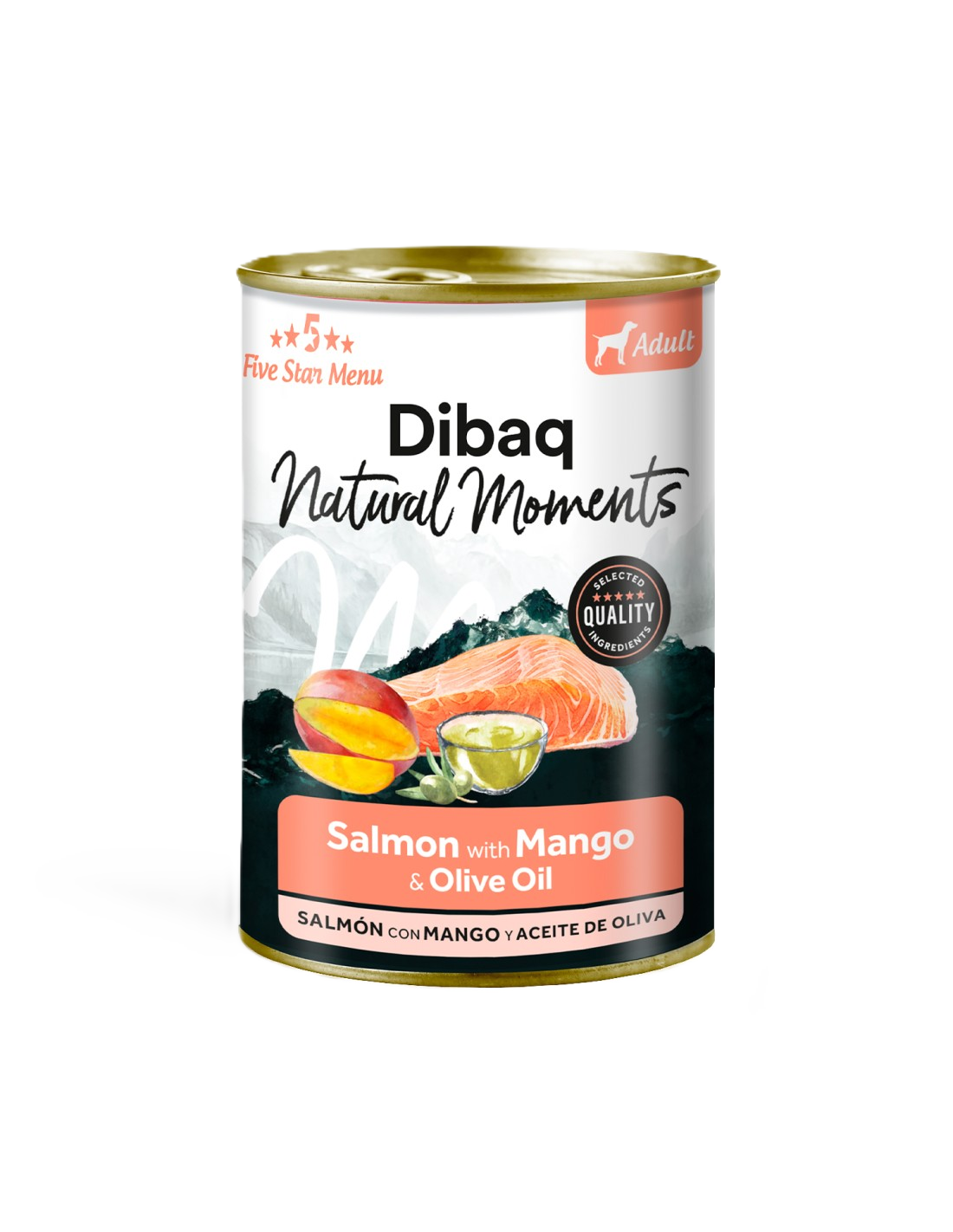 Natural Moments Dog Adult Salmon With Mango 380gr
