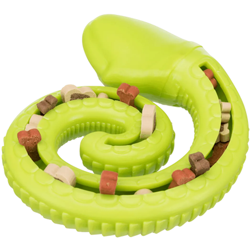Trixie Snack-Snake TPR - Snacksorm Grønn ø18 cm