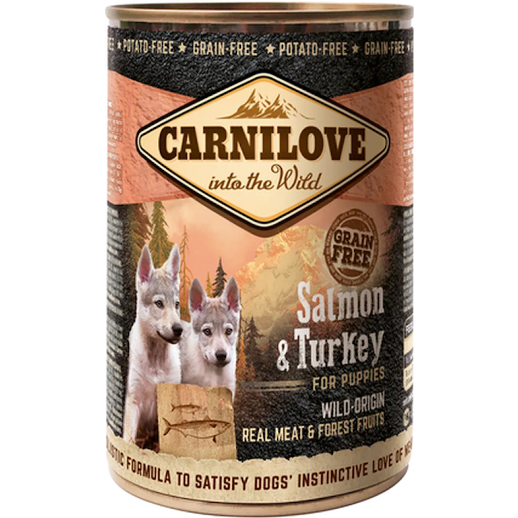 Carnilove Dog Wild Meat Salmon & Turkey for Puppies