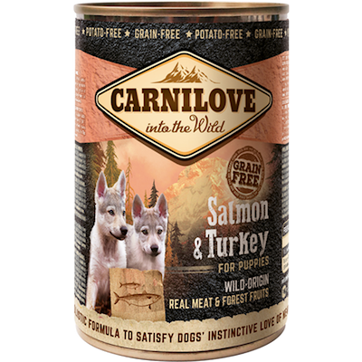 Preview of Carnilove Dog Wild Meat Salmon & Turkey for Puppies 400 g