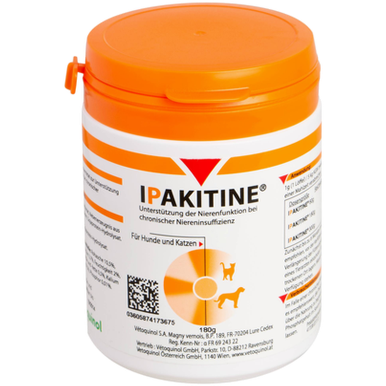 Ipakitine 180g - Veterinær - Dyrehelse og diagnoser katt - Nefritt, nyrer & nyresvikt hos katt, Veterinær - Dyrehelse og diagnoser, hund - Nefritt, nyrer & nyresvikt hos hund - Vétoquinol