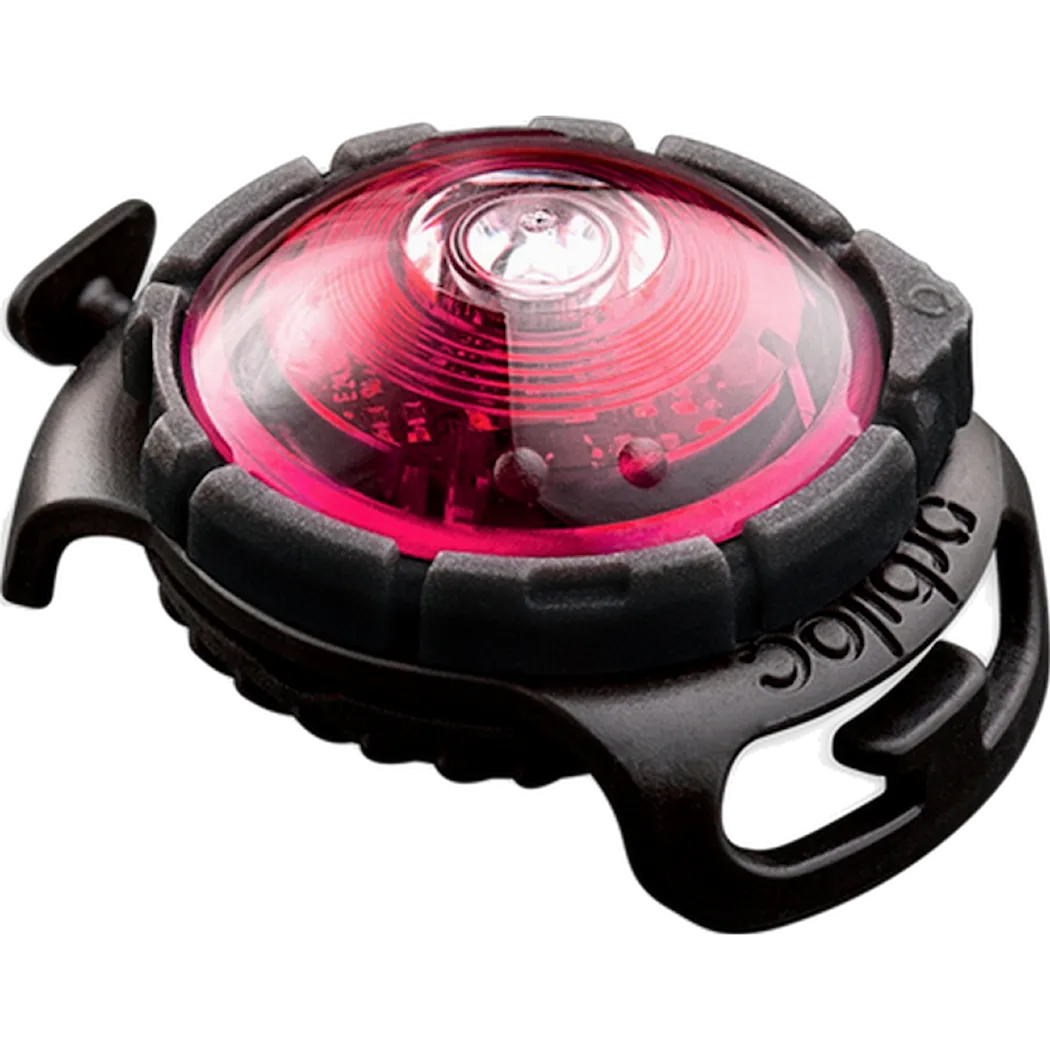 Orbiloc Safety Light Dog Dual LED - With Quick Mount & Adjustable Strap Pink 5 km