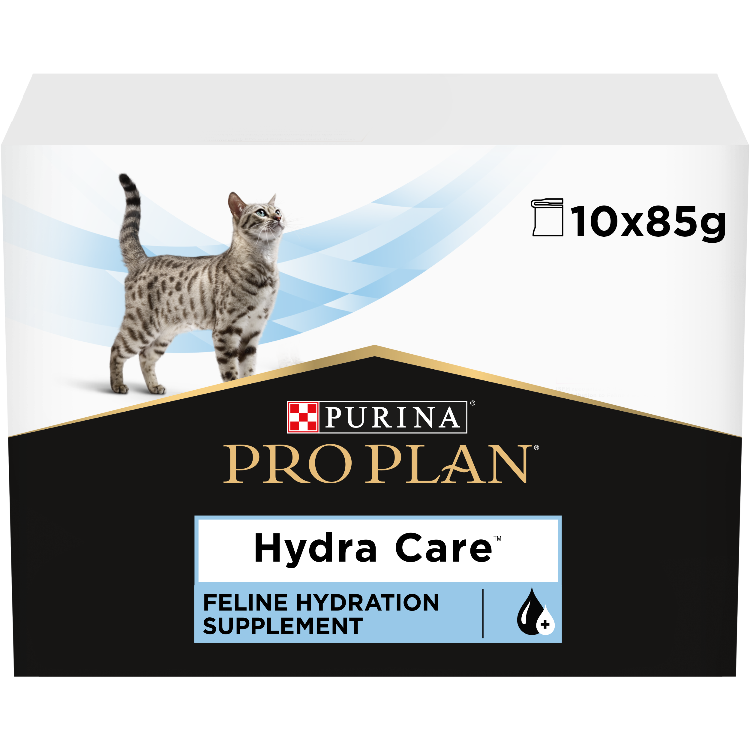 Purina Pro Plan Veterinary Diets Supplements FELINE Hydra Care 10-pack x 85 g.