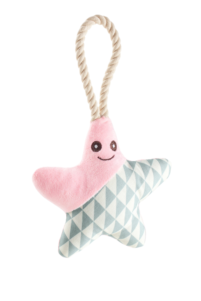 Dog Toy Salima Star Polyester Lightpink 17 cm