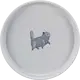 Trixie Skål Flat & Wide Cat Ceramic Grey 600 ml
