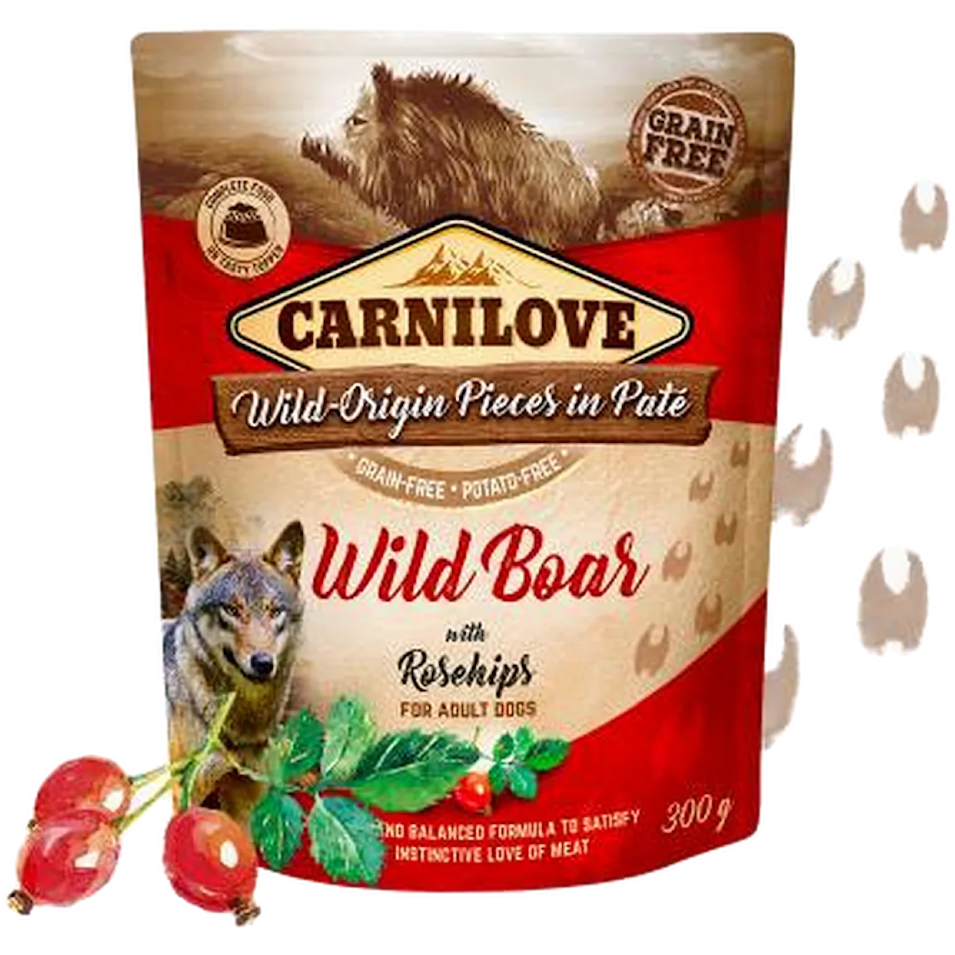 Carnilove Dog Pouch Paté Wild Boar with Rosehips