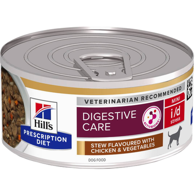 i/d Digestive Care Stress Mini Chicken & Veg Stew Can - Wet Dog Food 156 g x 24 - Hund - Hundefôr & hundemat - Veterinærfôr for hund, Veterinærfôr for hunder - Hill's Prescription Diet Dog
