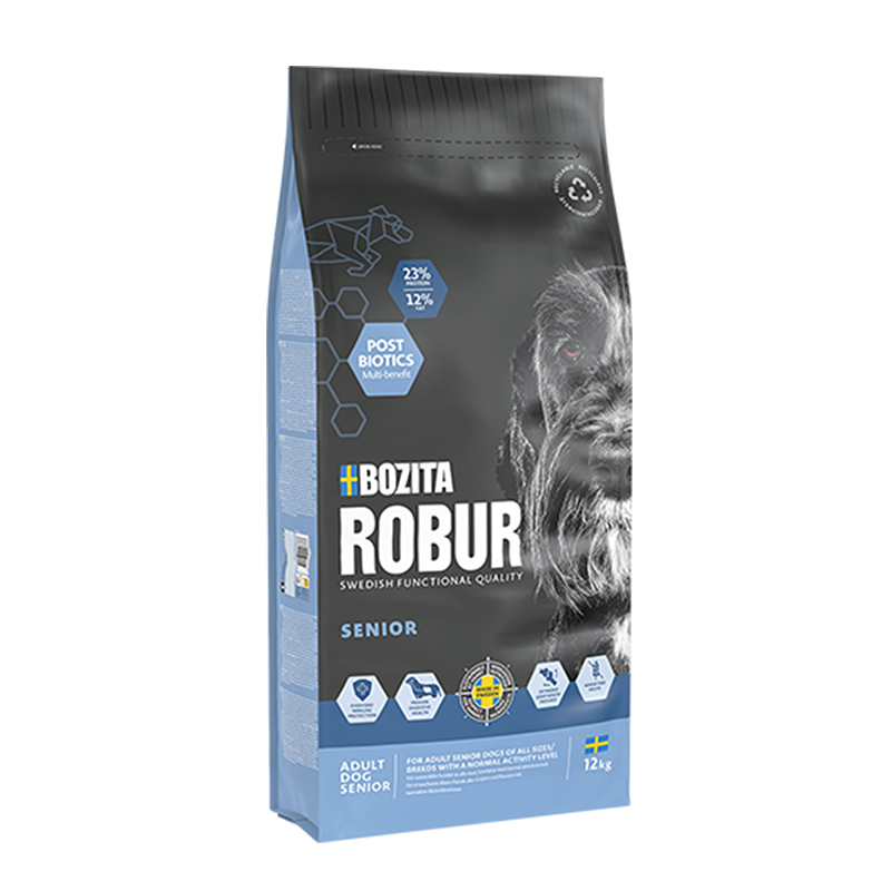 Bozita Robur - Adult Senior 12kg - Hund - Hundefôr & hundemat - Tørrfôr for hund - ZOO.no