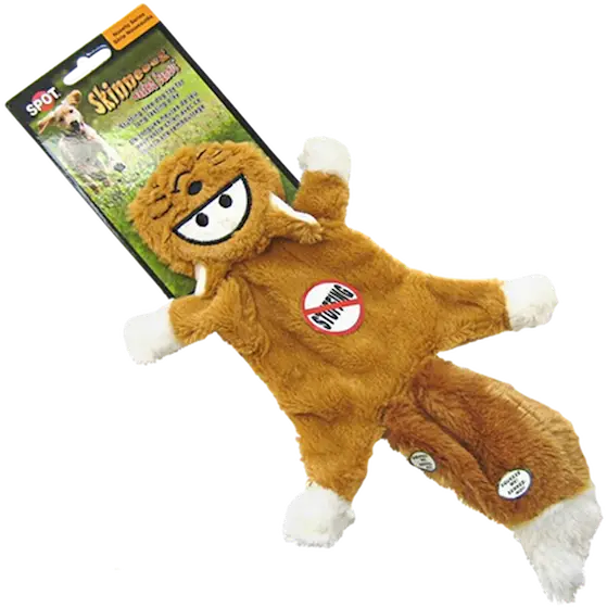 Skinneeez Masked Bandit - Stuffing Free Dog Toy Brown 35 cm