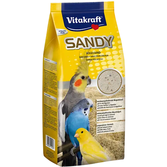 Sandy 3-plus Fågelsand Yellow 2,5 kg