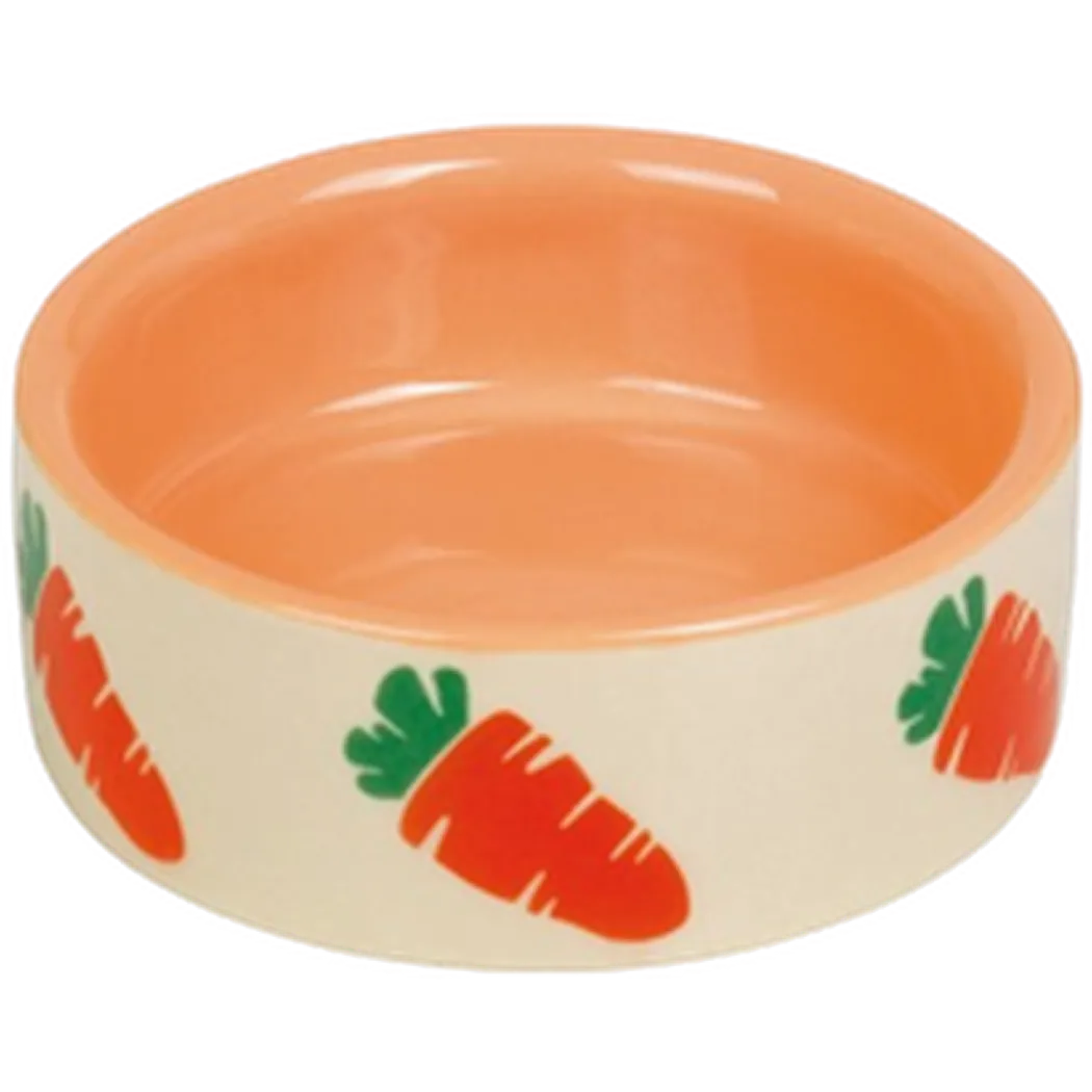 Nobby Carrot Ceramic Feeding Bowl Orange 50 ml