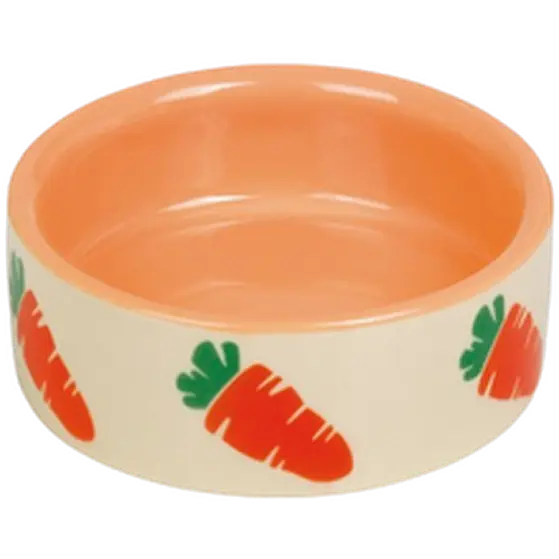 Carrot Ceramic Feeding Bowl Orange 50 ml