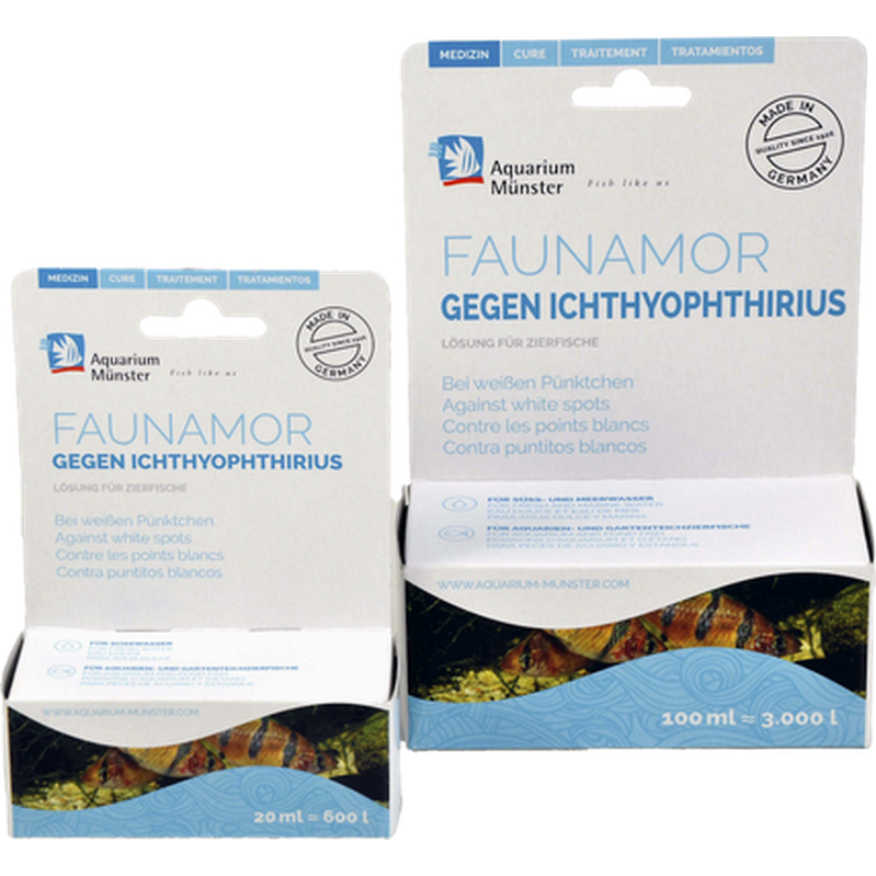 munster - Faunamor White 20 ml - Akvaristik - Vattenpreparat för akvarium - Fiskmedicin - ZOO.se