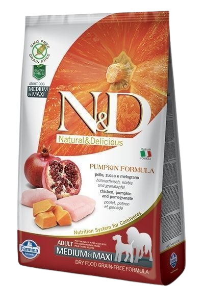 Preview of Farmina Dog N&D Pumpkin Chicken & Pomegranate Adult Medium/Maxi 12 kg