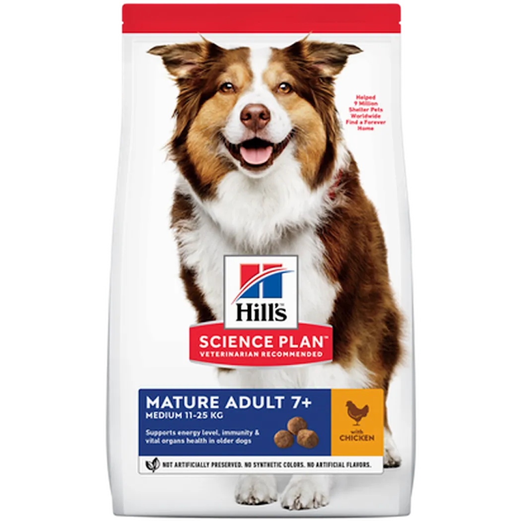 Hills Science Plan Mature Adult 7+ Medium Chicken - Dry Dog Food 14 kg