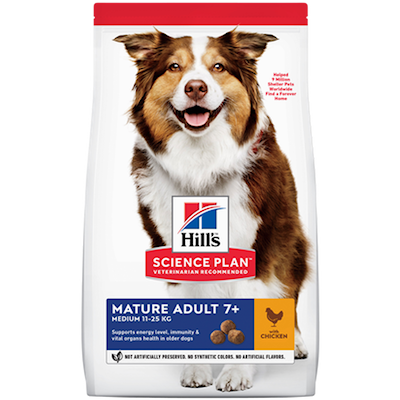 Preview of Hills Science Plan Mature Adult 7+ Medium Chicken - Dry Dog Food 14 kg