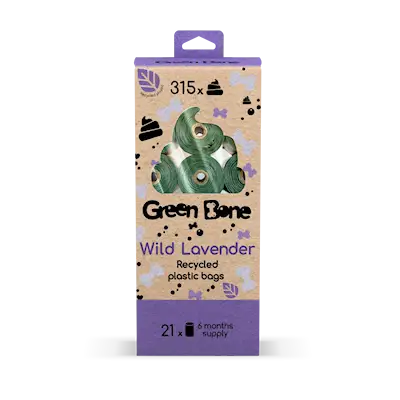 Refill Wild Lavender biologisk nedbrytbare hundeposer Grønn 315 poser