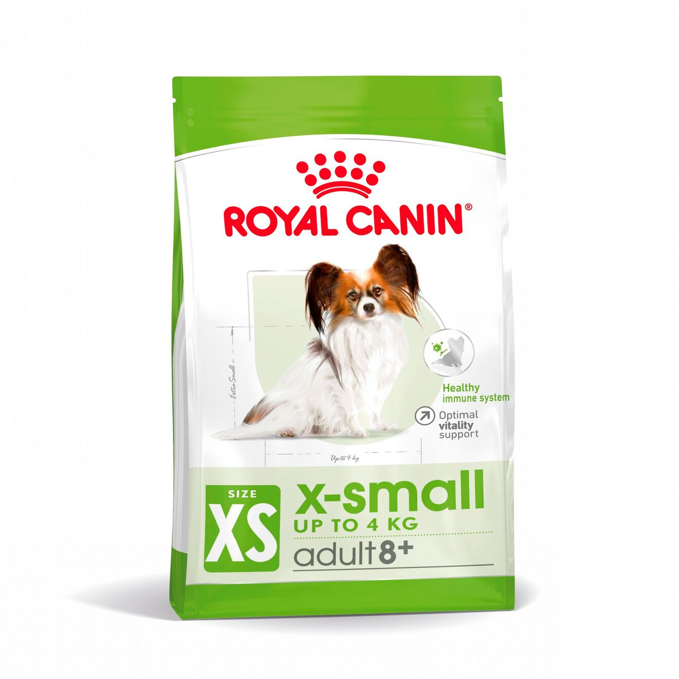 Size XSmall Adult 8+ Torrfoder för hund 1,5 kg