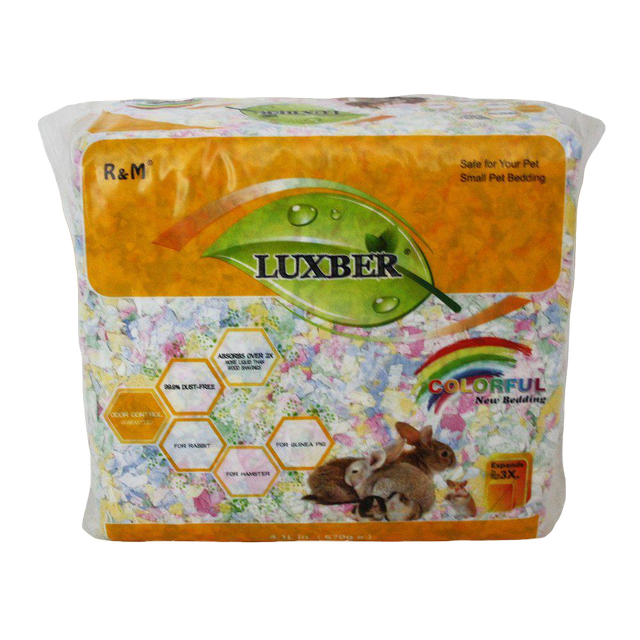 Luxber - Paper Bedding Colorful 4,1L 570g - Smådjur - Bottenströ & Bomaterial - ZOO.se