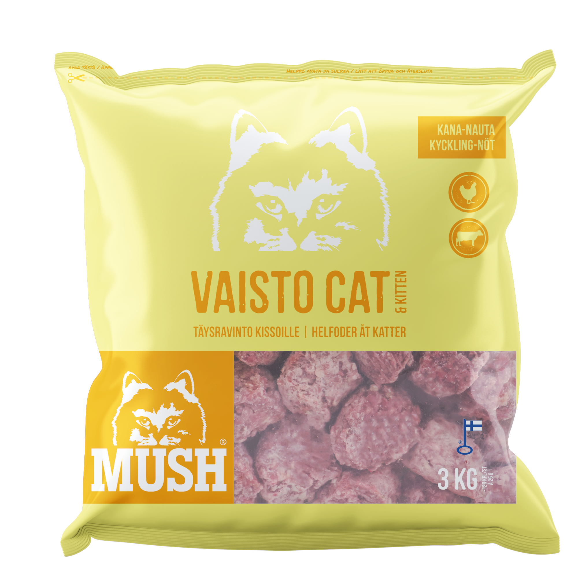 Mush Vaisto Cat Kyckling-Nöt