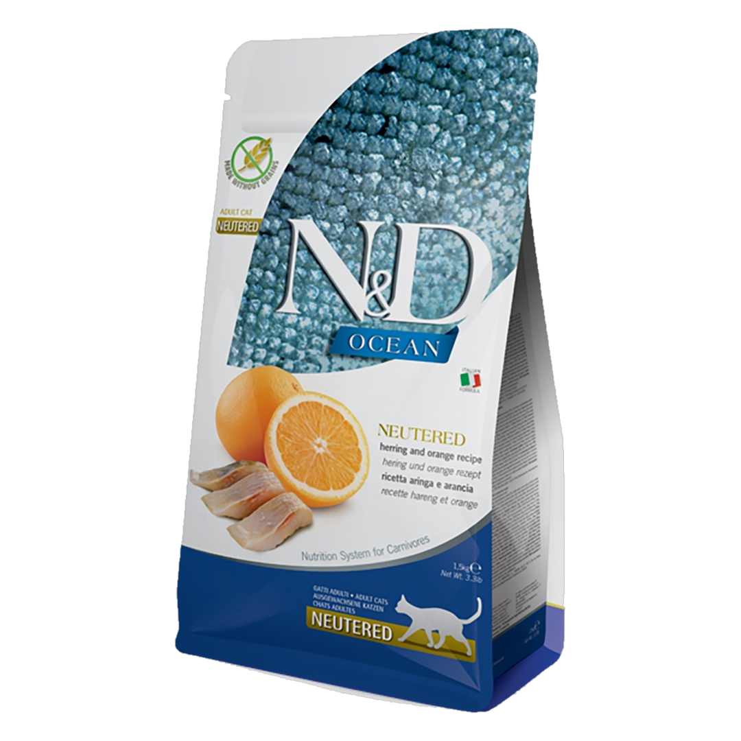 Farmina Farmina N&D Ocean Torrfoder Neutered Sill & Apelsin 1,5 kg
