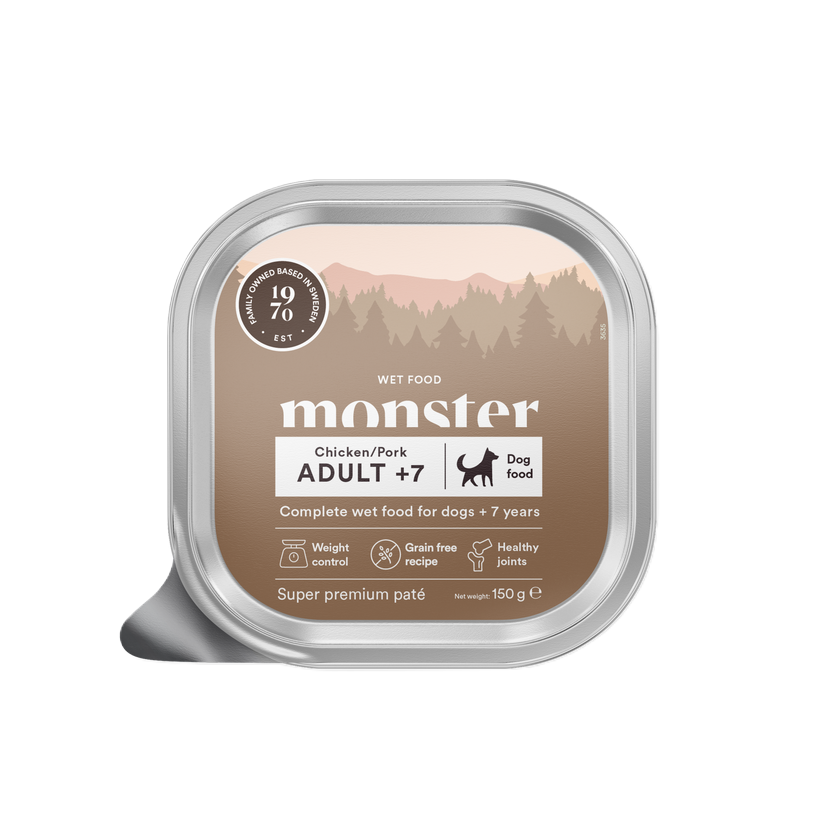 Monster Pet Food Dog Adult +7 Paté 150g