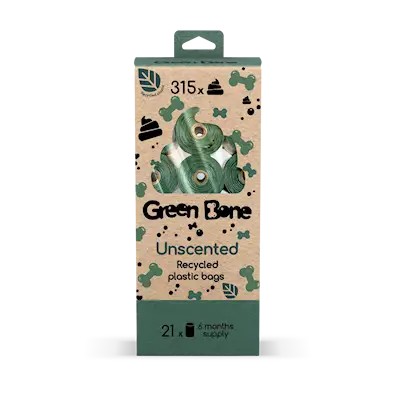 Refill Unscented - Biodegradable Dog Bags Green 315 pussia