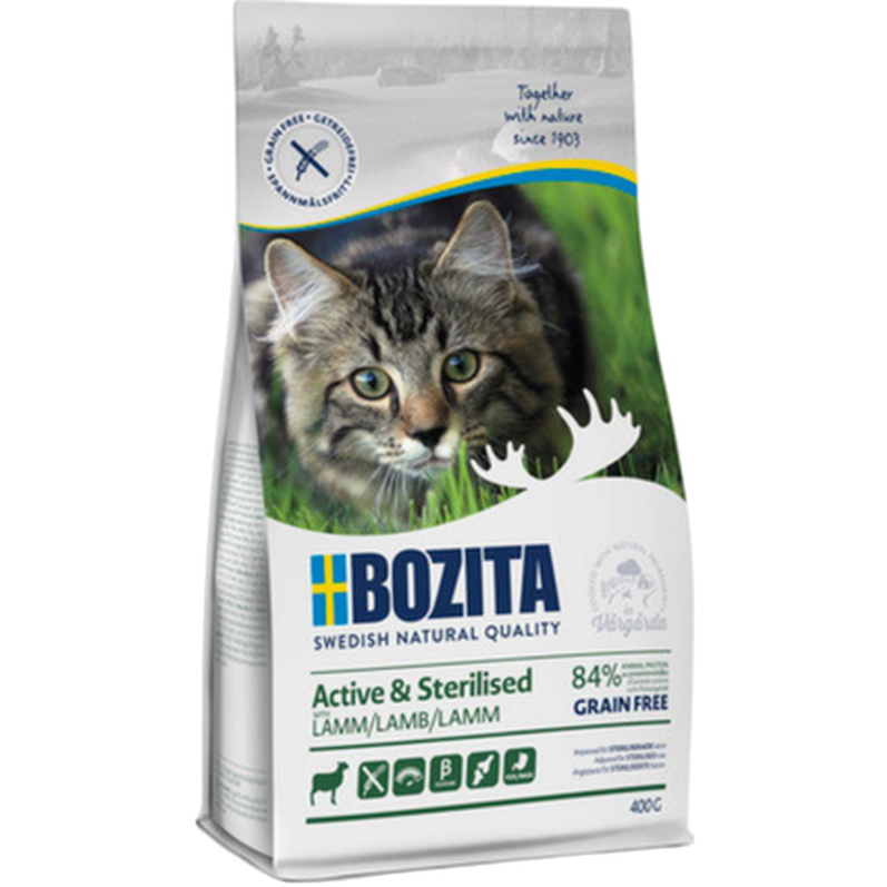 Active & Sterilized Grain Free Lamb 2 kg - Katt - Kattfoder & kattmat - Torrfoder till katt - Bozita Katt - ZOO.se