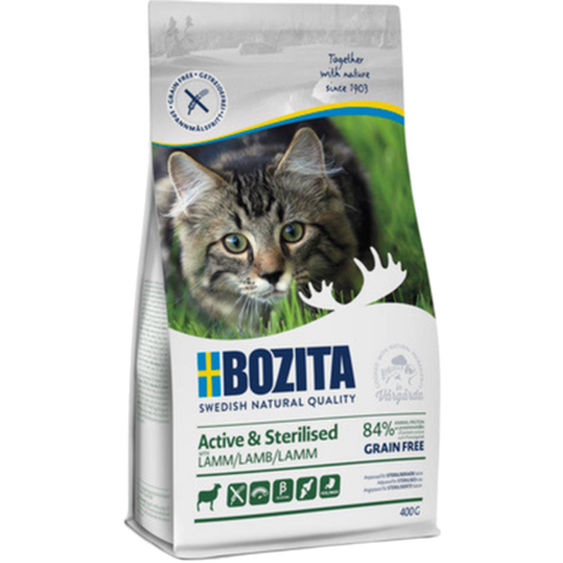 Bozita Katt - Active & Sterilized Grain Free Lamb 2 kg - Katt - Kattfoder & kattmat - ZOO.se