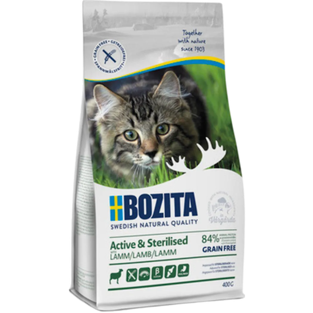 Bozita Katt Feline Active & Sterilized Grain Free Lamb