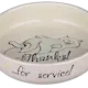 Keramikskål "Thanks for service"för kortnos, 0,3 l/ø 15 cm, bl. färger