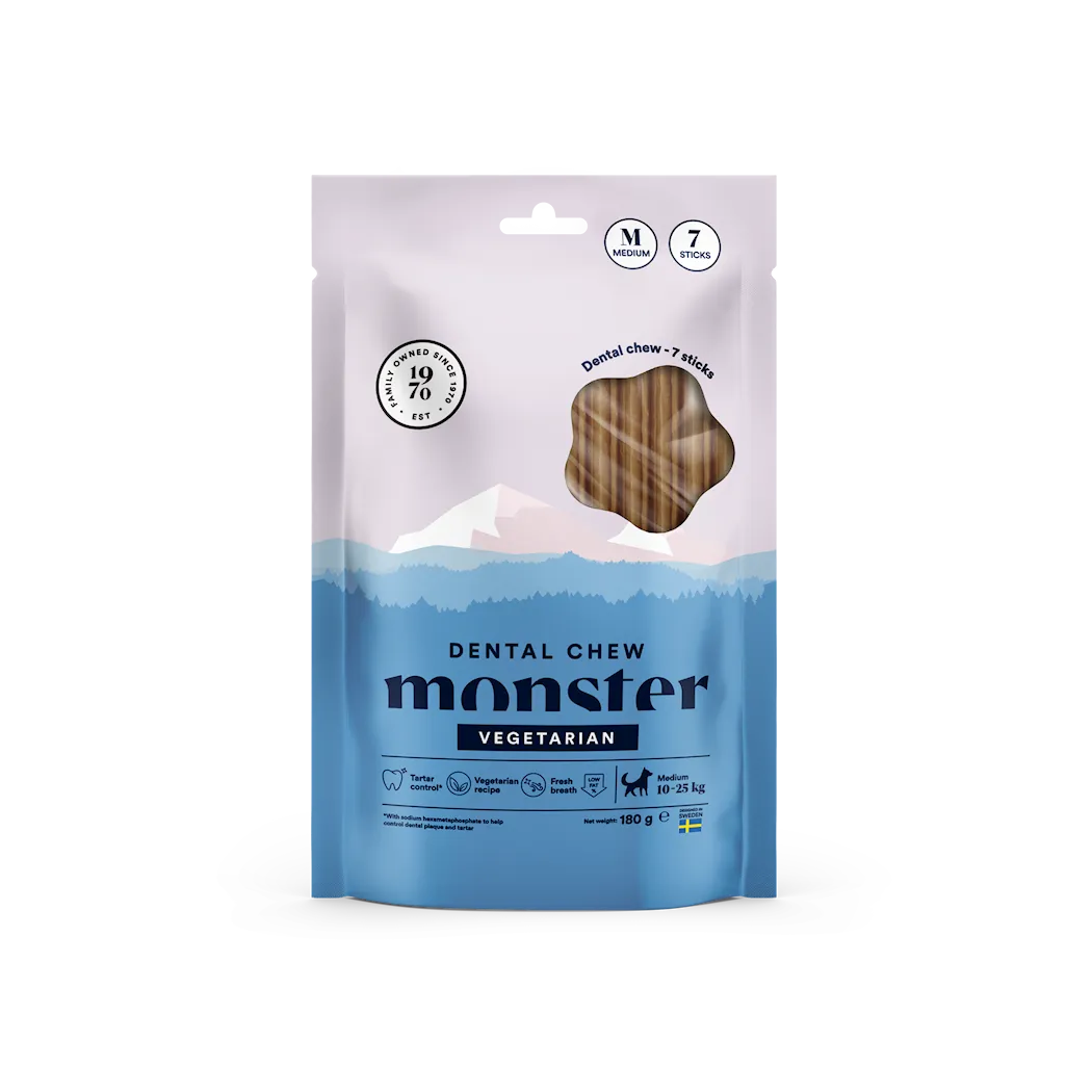 Monster Pet Food Dog Dental Chew Vegetarian Week Pack
