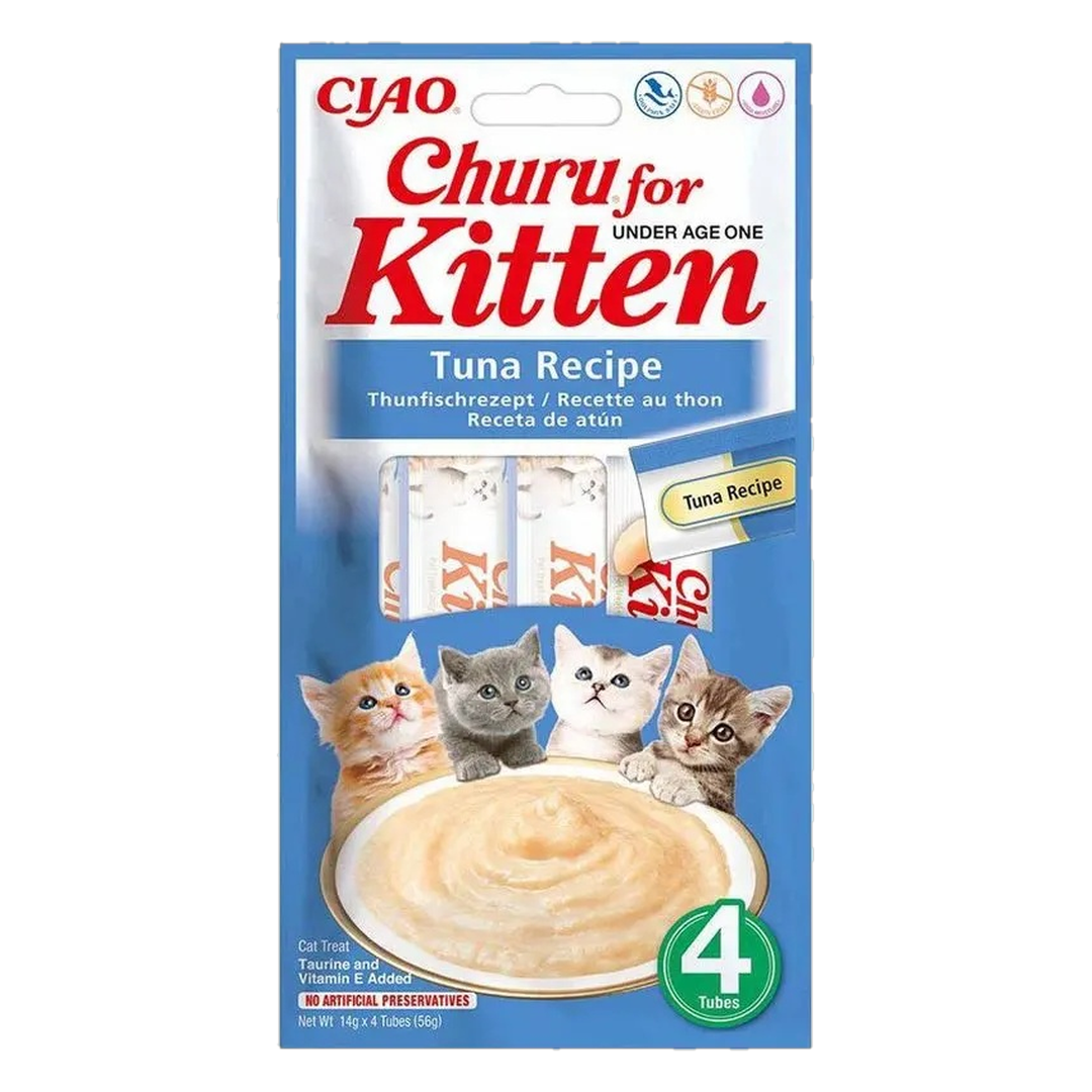 Churu Churu Kattgodis Kitten Tonfisk 4-pack