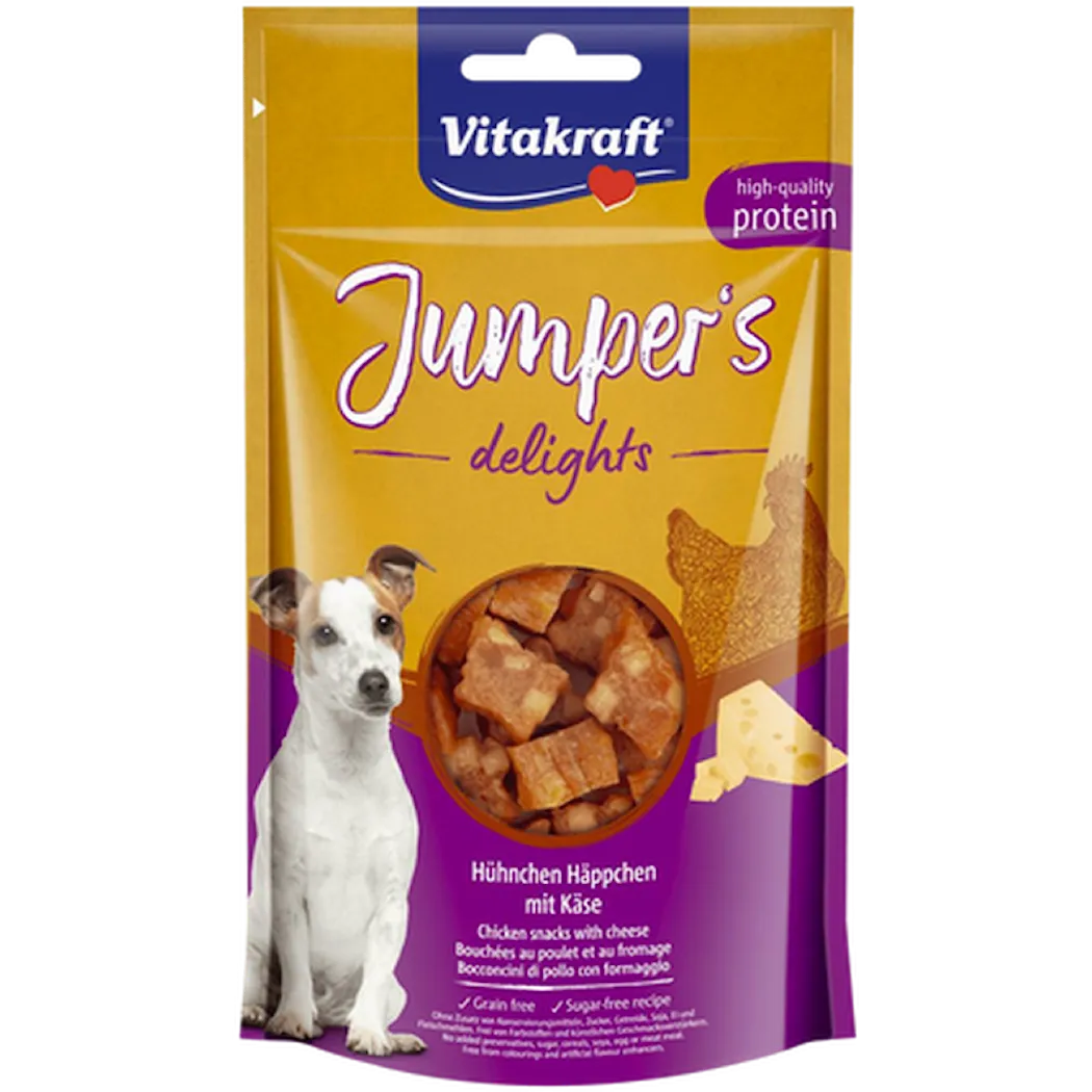 Dog Jumpers Delights Chicken-Cheese Yellow 80 g