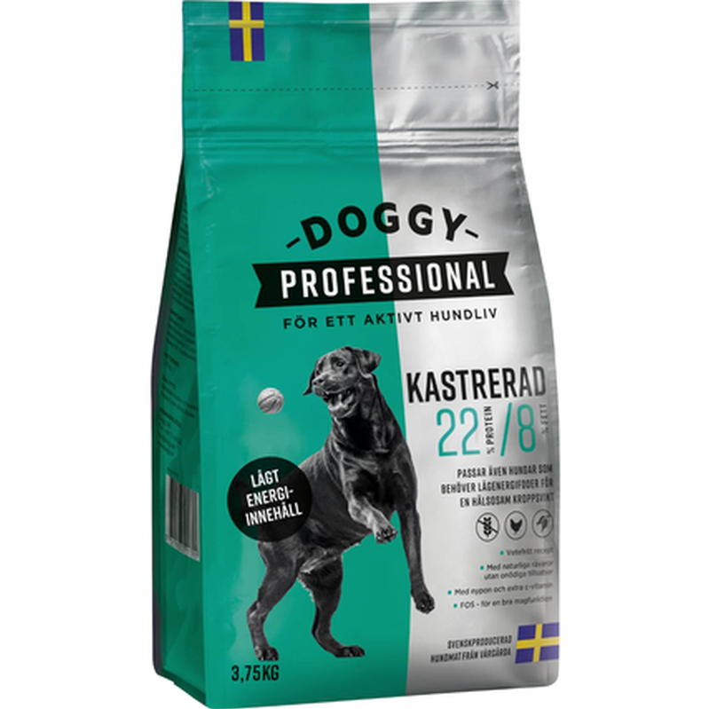 Kastrerad 14 kg - Hund - Hundmat & hundfoder - Torrfoder för hund - Doggy Professional - ZOO.se