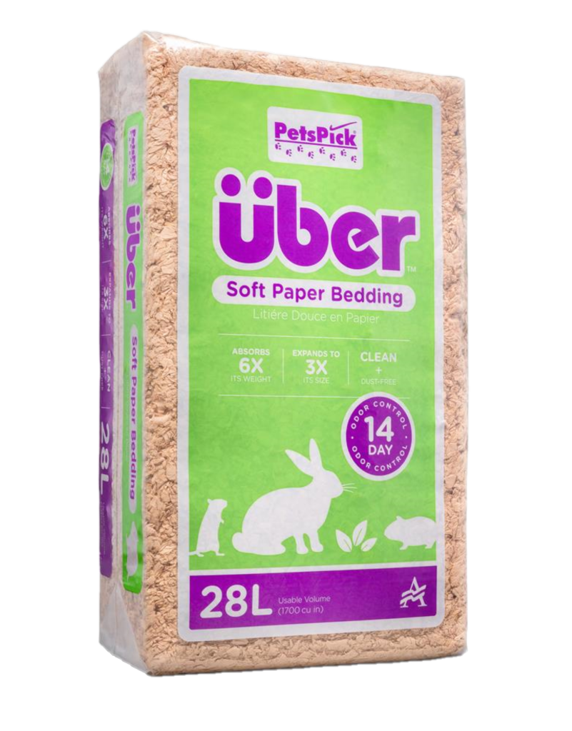 Über - Papperströ 28 L Natur - Smådjur - Bottenströ & Bomaterial - Burspån - ZOO.se