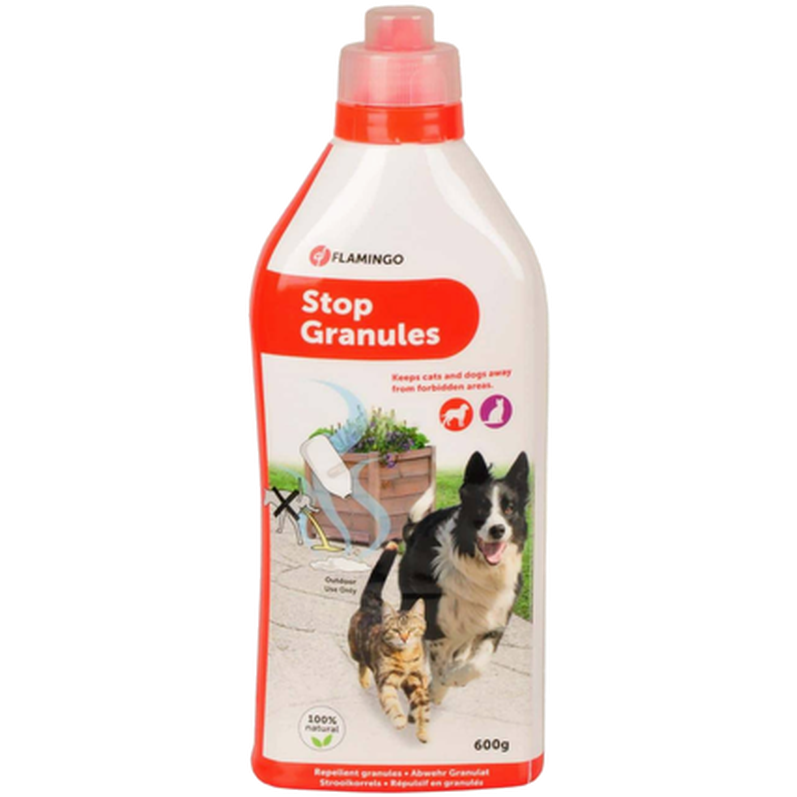 Stop Granulate Outdoors Cat And Dog Red 600 g - Hund - Hundvård & Tillskott - Rengöring & Desinficering för hund - Flamingo - ZOO.se