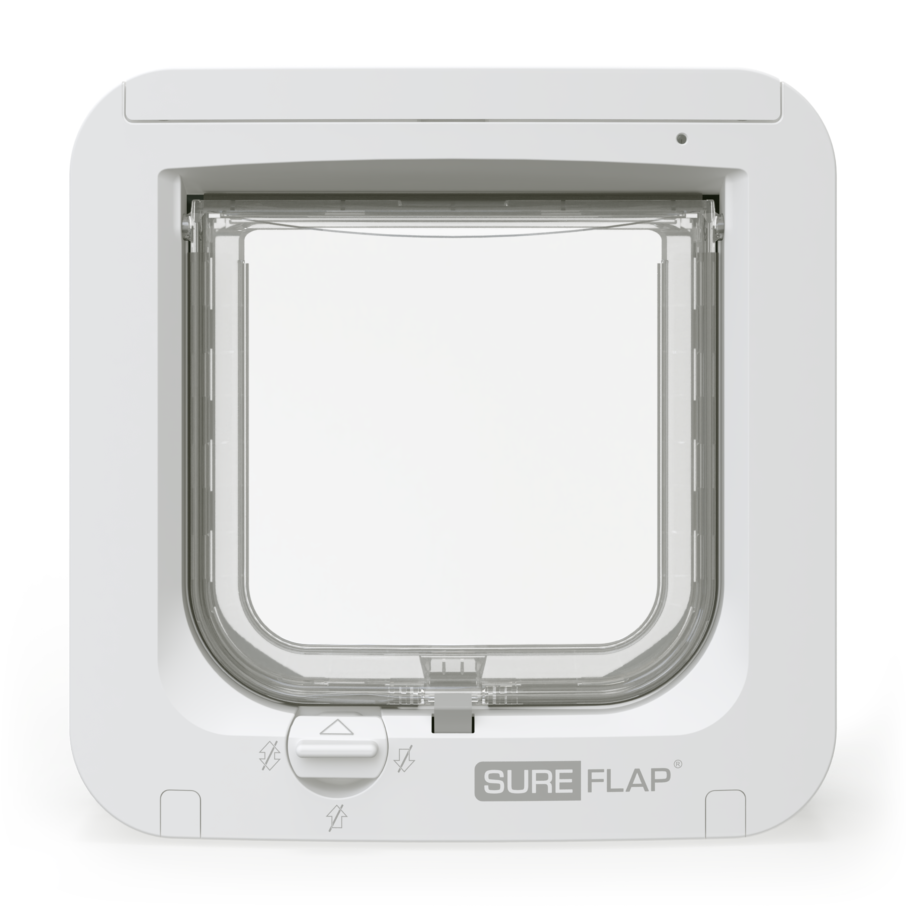 Microchip Cat Flap Vit/Grå