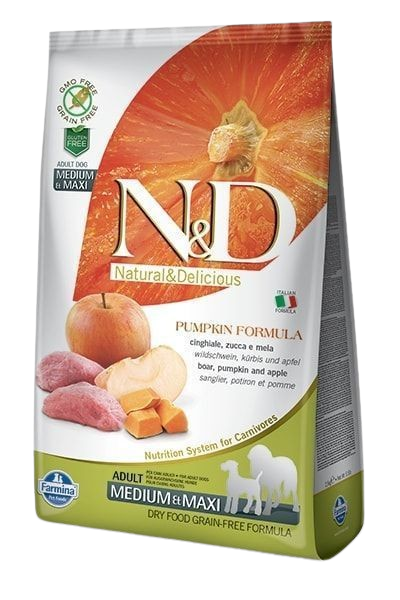 Preview of Farmina Dog N&D Pumpkin Boar & Apple Adult Medium/Maxi 2,5 kg