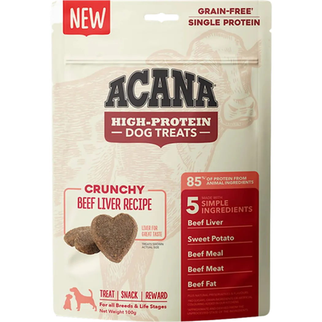 Dog Crunchy Treats Beef Liver - Grain-Free 100 g