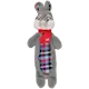 Christmas Dog Toy Rabbit Crinkle Body Multicolored 42 cm